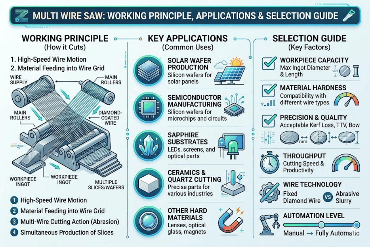 Multi Wire Saw: Working Principle, Applications & Selection Guide - DONGHE