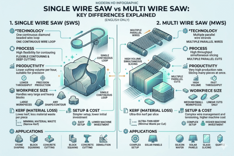 Single Wire Saw vs Multi Wire Saw: Key Differences Explained 23 Single Wire Saw vs Multi Wire Saw Key Differences Explained