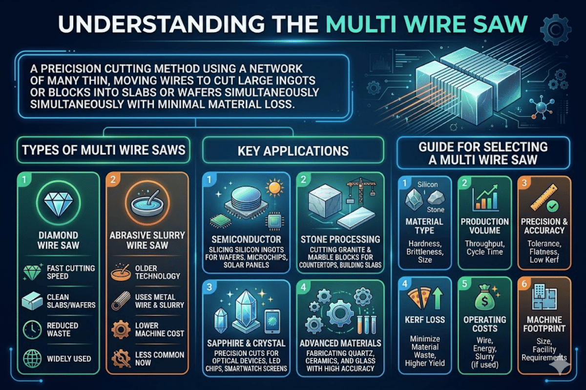 What Is a Multi Wire Saw? Types, Applications & Selection - DONGHE