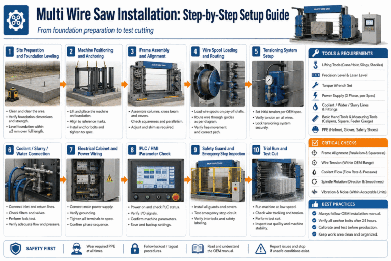 Multi Wire Saw Installation Step-by-Step Setup Guide