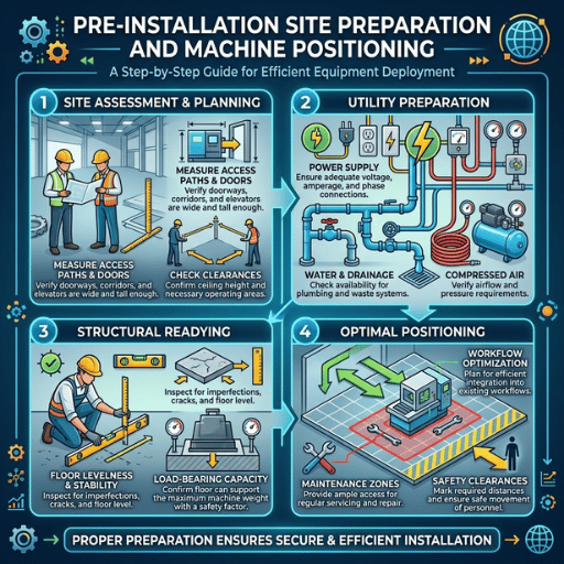 Pre-Installation Site Preparation and Machine Positioning