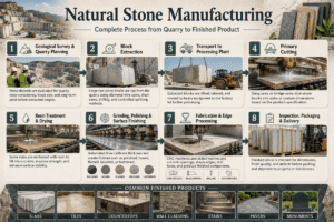 Natural Stone Manufacturing: Complete Process from Quarry to Finished Product