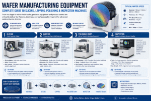 Wafer Manufacturing Equipment: Complete Guide to Slicing, Lapping, Polishing & Inspection Machines