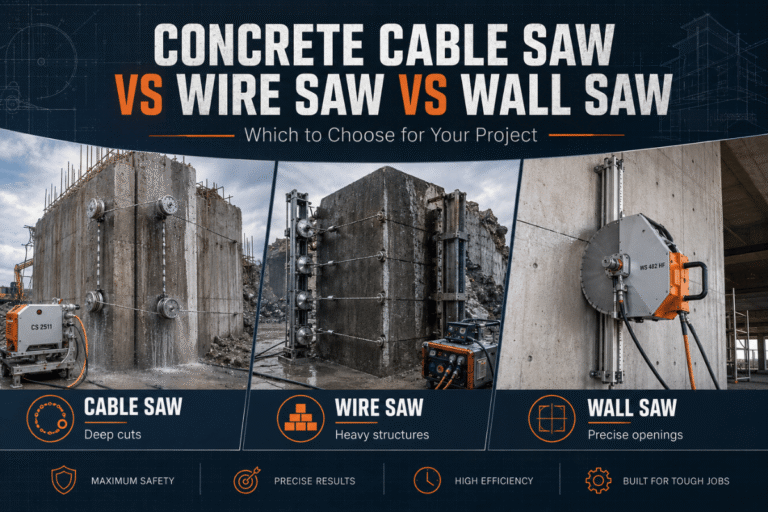 Concrete Cable Saw vs Wire Saw vs Wall Saw: Which to Choose for Your Project 19 Concrete Cable Saw vs Wire Saw vs Wall Saw: Which to Choose for Your Project