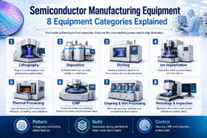 Semiconductor Manufacturing Equipment: 8 Equipment Categories Explained