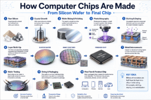 How Computer Chips Are Made: From Silicon Wafer to Final Chip