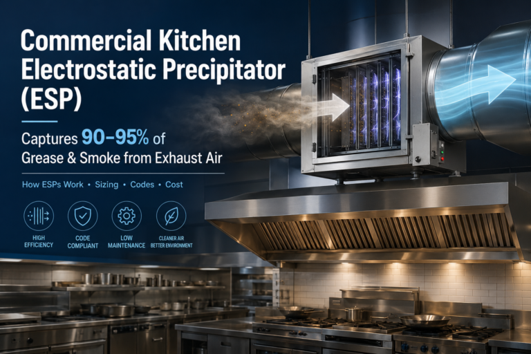 Commercial Kitchen Electrostatic Precipitators: How They Work, Sizing & Compliance 1 Commercial Kitchen Electrostatic Precipitator