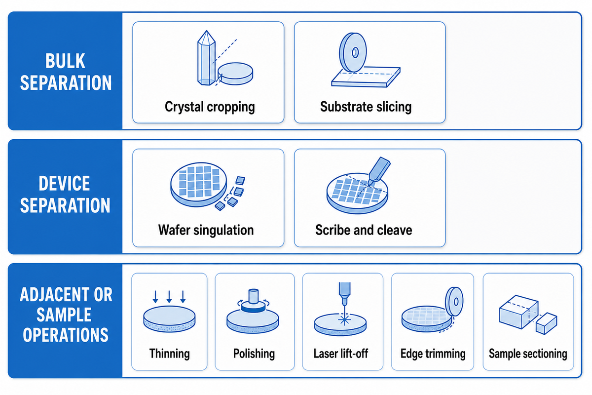 What Does GaN Wafer Cutting Actually Include? — DONGHE