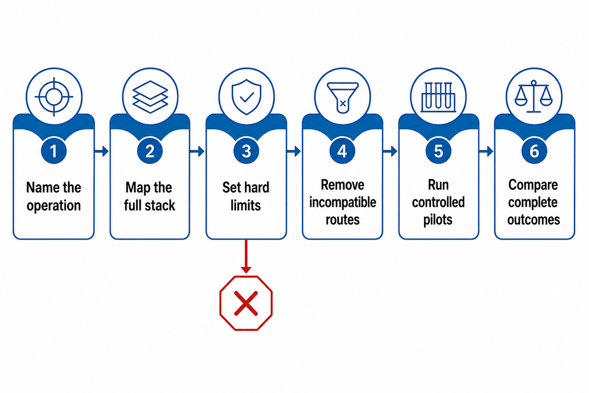 GaN Cutting Route Decision Tree — DONGHE