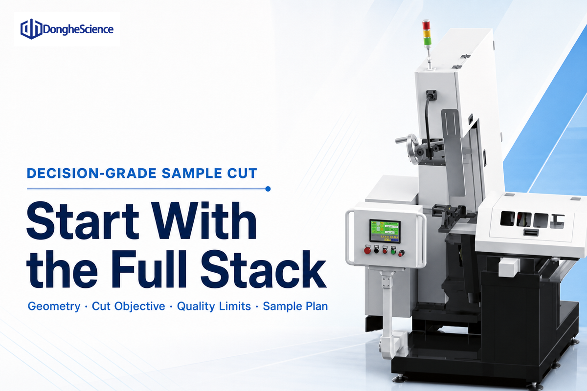 Prepare a decision-grade GaN sample-cut request — DONGHE