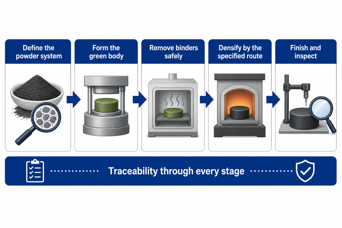 How Silicon Carbide Ceramic Components Are Manufactured